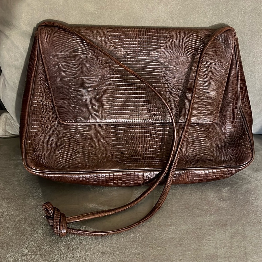 Carey Adina Alligator Embossed Bag